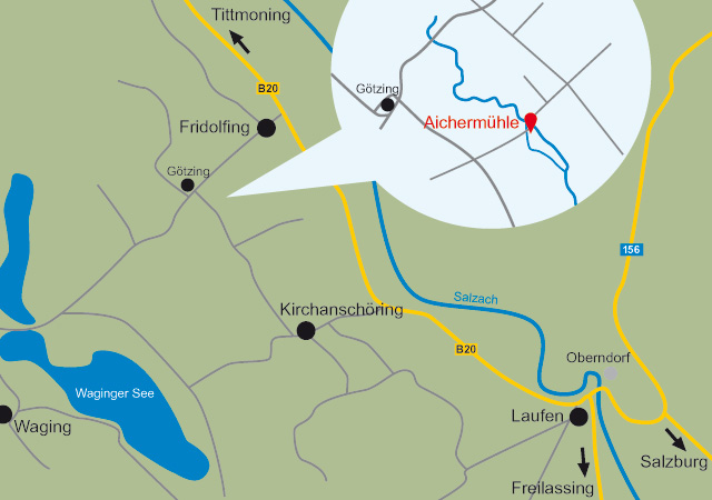 Anfahrtsskizze Aicherm&uuml;hle